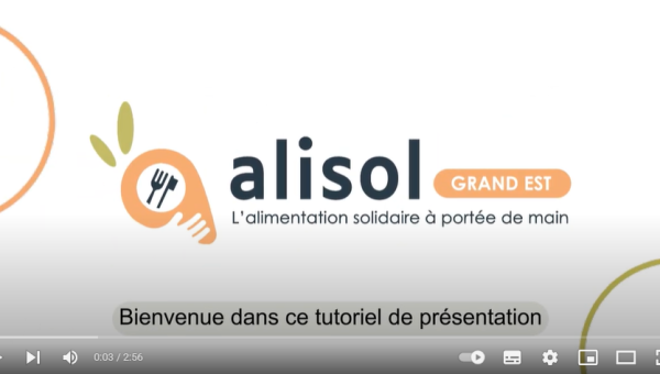 Une nouvelle vidéo tuto pour l'application ALISOL Grand Est !